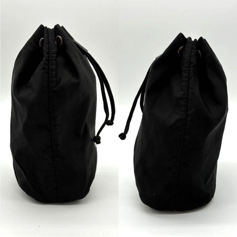 Prada Black Drawstring Drawstring Bag - image 4